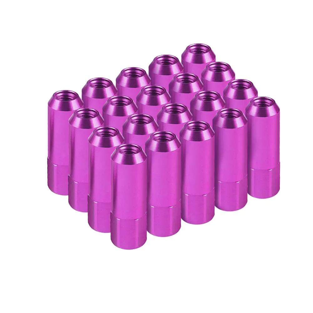 20 PZ 60mm M14*1.5 Dadi Ruota Nuovi Dadi Ruota da Corsa Vite Alluminio Tuner Dadi Ruota da Corsa Vite Bulloni Ruota Anodizzati