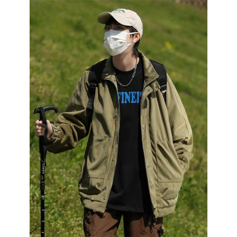 Casual Jackets for Men Windproof Black Green Military Bomber Cargo 2025 Spring Autumn Clothing Man Fashion Jacket