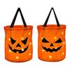 2Pcs Halloween Pumpkin Candy Bags, with Light, Pouch Multipurpose Trick or Treat Bags Gift