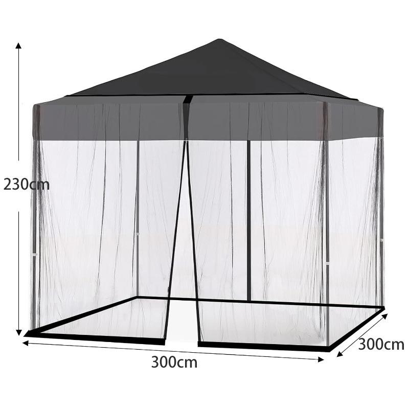 1PCS Easy Setup Outdoor Canopy Mosquito Net Portable Sunshade Insect Proof Polyester Curtain for Garden Patio