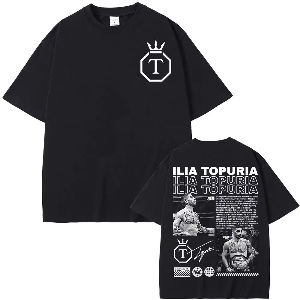2026 El Matador Ilia Topuria Merch Men Women Tshirt Harajuku Graphic Tshirts Unisex Comfortabl