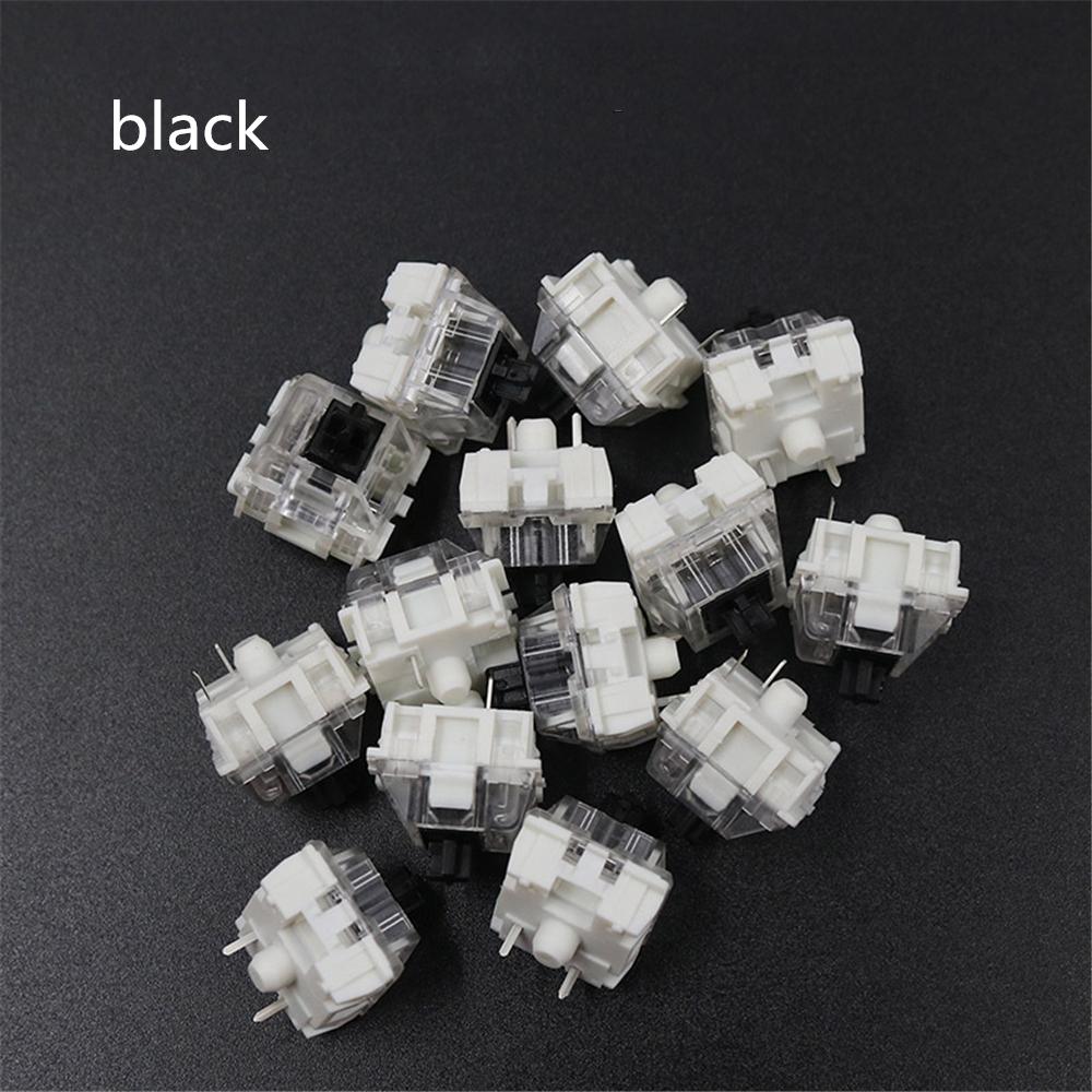 100PCS Mechanical Keyboard Black Blue Brown Red Key Switch For CIY Sockets SMD 3pin Thin Pins Compatible With MX Switch