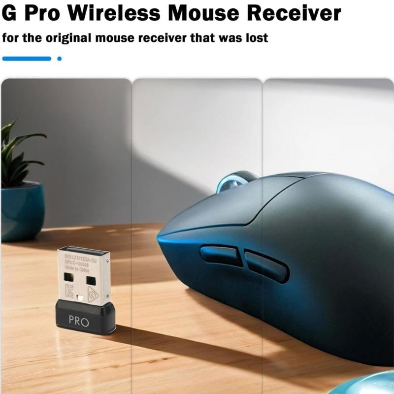 Compactly Gaming Mouse Receiver Easy Setups Sturdy Metal Plastic Design for G ProLightspeed Enhances Connectivity PC Device