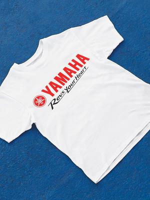 Yamaha Men'S Oversized Graphic T-Shirt - Casual Short Sleeve Round Neck Summer Top