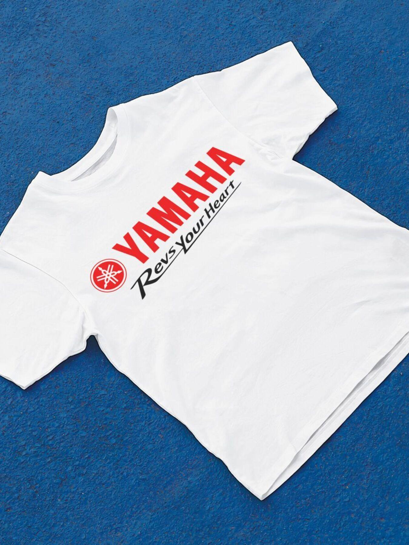 

Мужская футболка оверсайз с графикой Yamaha - Повседневный летний топ с коротким рукавом и круглым вырезом 2XL