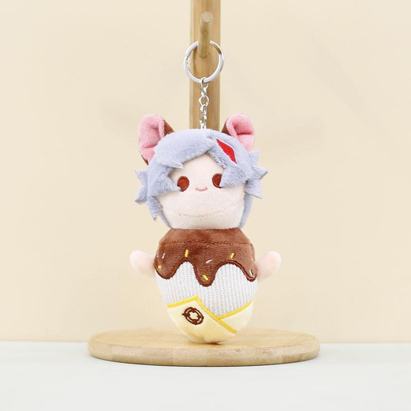 Очаровательная милая плюшевая кукла-мороженое Брелок Очаровательное украшение для сумки 16 см Gray