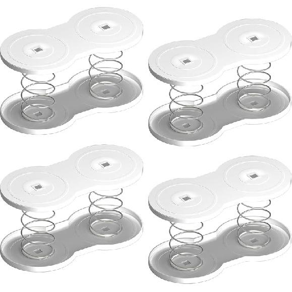 Tissue Box Holder Spring Support, Facial Tissue Box Cover Automatic Lifting Spring Bracket, Car Tissue Dispenser Holder for Tabletop Bathroom Office 2pcs