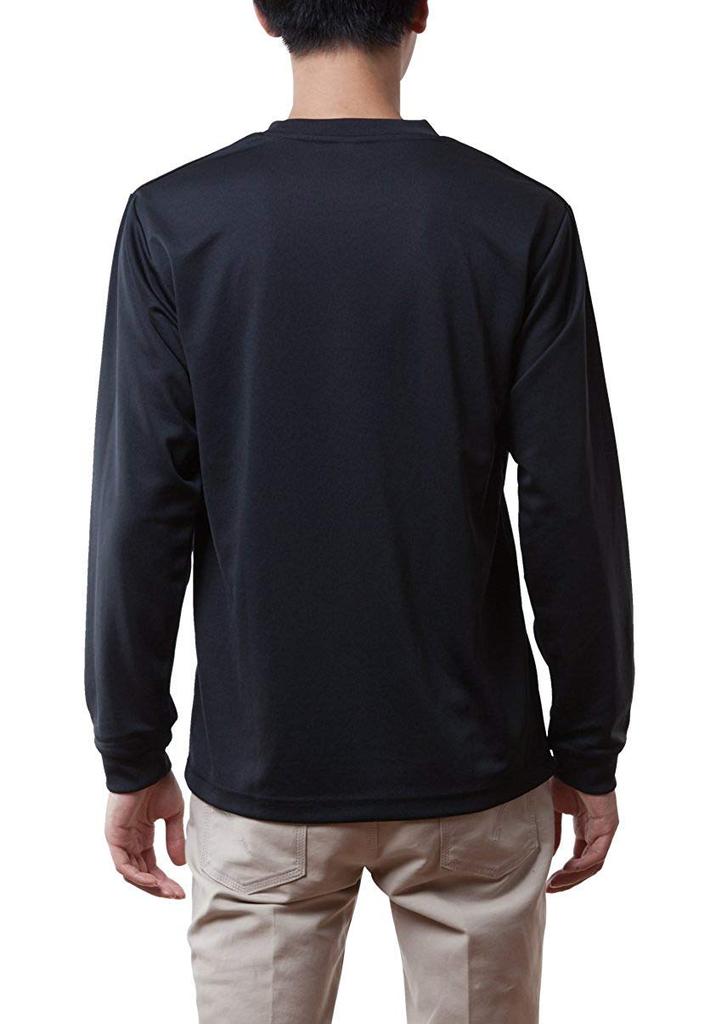 Glimmer Oz ALT Dry Long Sleeve Size L Men's 4.4 T-Shirt, Black, (00304-ALT)