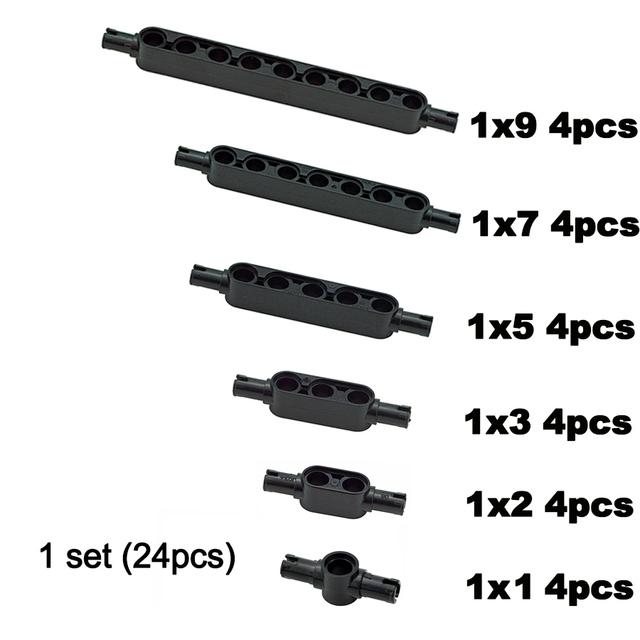 Creative Building Blocks MOC Technical Liftarm Thick Beam Modified Bent Brick Educational 39793 39790 32348 Construction Toys