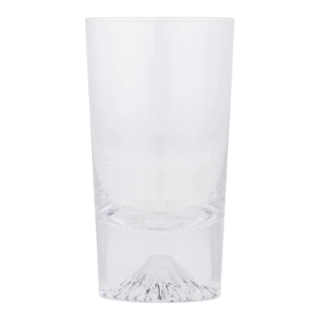 [Authentic Product] Tajima Glass "Edo Glass" Mini Mt. Fuji Mini Tumbler Glass, Approx. 6cm Diameter x 11cm Height, Approx. 160ml Capacity, Transparent