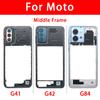 NUOVO Telaio Centrale Per Motorola Moto G13 G31 G41 G42 G84 G23 G6 Cornice Centrale Telaio Centrale Con Lente Fotocamera Parti di Ricambio