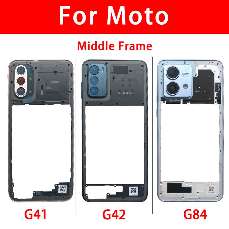 NUOVO Telaio Centrale Per Motorola Moto G13 G31 G41 G42 G84 G23 G6 Cornice Centrale Telaio Centrale Con Lente Fotocamera Parti di Ricambio