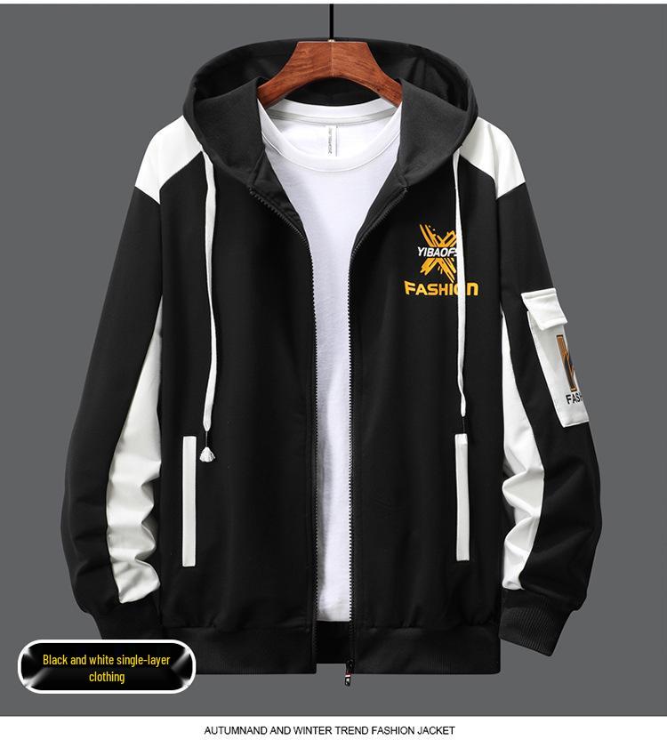 Men's Spring/Autumn Casual Hoodie & Pants Set: Trendy Youth Sportswear Two-Piece.