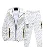 Männer Trainingsanzug Casual Hoodies Sets Herbst Männlichen Jacken + Hosen Zwei Stück Sets Hip Hop Streetwear