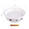 Ceramic Candle-Heated Food Warming Plate