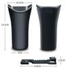 Black Multifunctional Car Umbrella Storage Bucket Plastic Holder Barrel with Hook Universal Auto Trash Storage Box