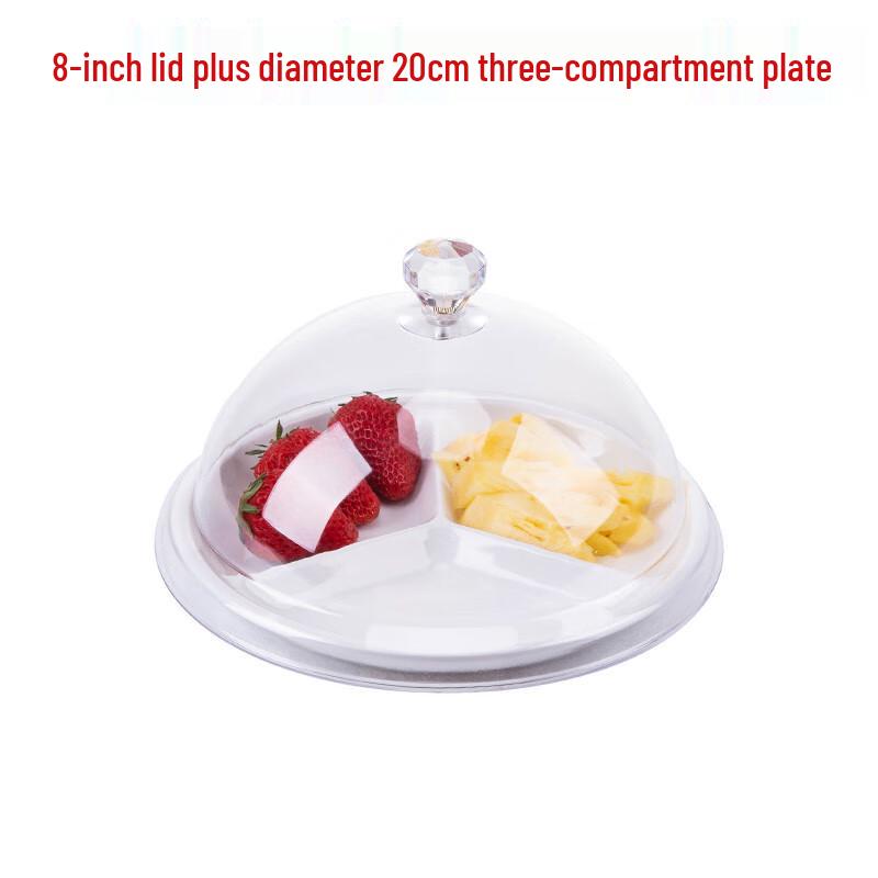 Transparent Plastic Dessert & Fruit Display Plate