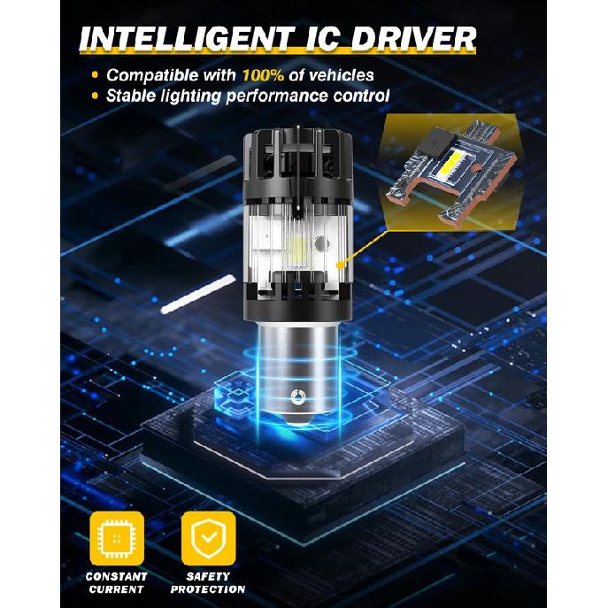 2pcs 1156 ba15s p21w Canbus Led Car Lights Turbo Diode Plug and Play SMD 1860 Chips No Error For Dacia Logan Jogger Spring
