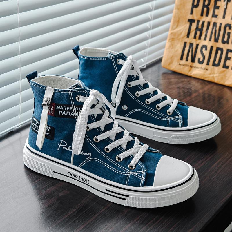 Men's shoes spring 2025 new breathable canvas shoes men's versatile casual board shoes youth sports trendy shoes