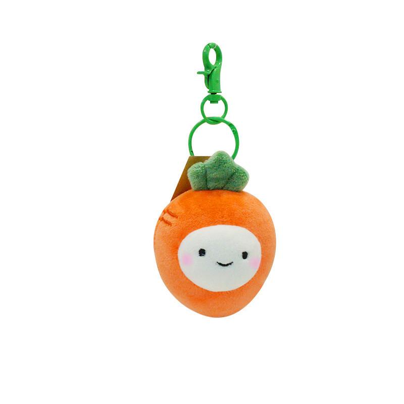 Charming Apple Plush Keychain With Short Plush For Youthful Backpack Accessories