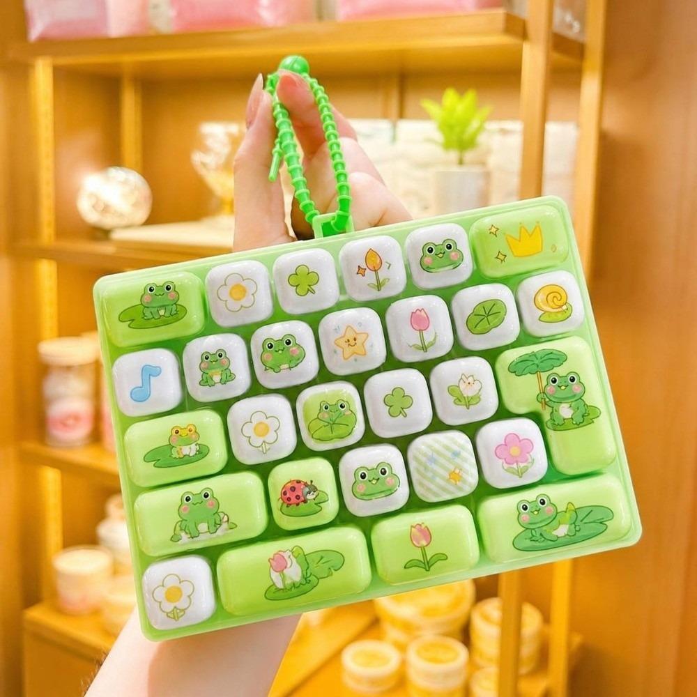 Cartoon Mechanical Keyboard Toy Hanging Keycap Clicker Toy Cute Bag Pendant  Bag Charm