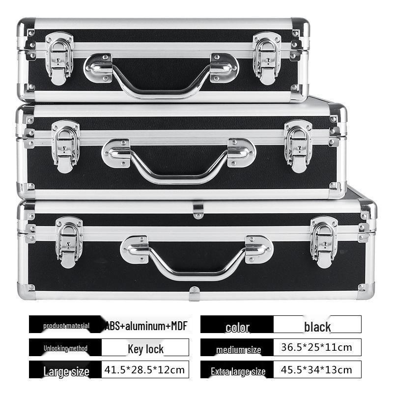 Shockproof Aluminum Alloy Toolbox with Combination Lock for Secure Storage