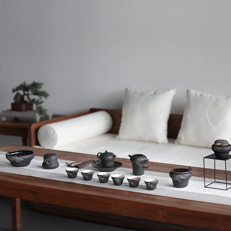 Edenus Chinese Ceramic Tea Set - Piaoyi Style