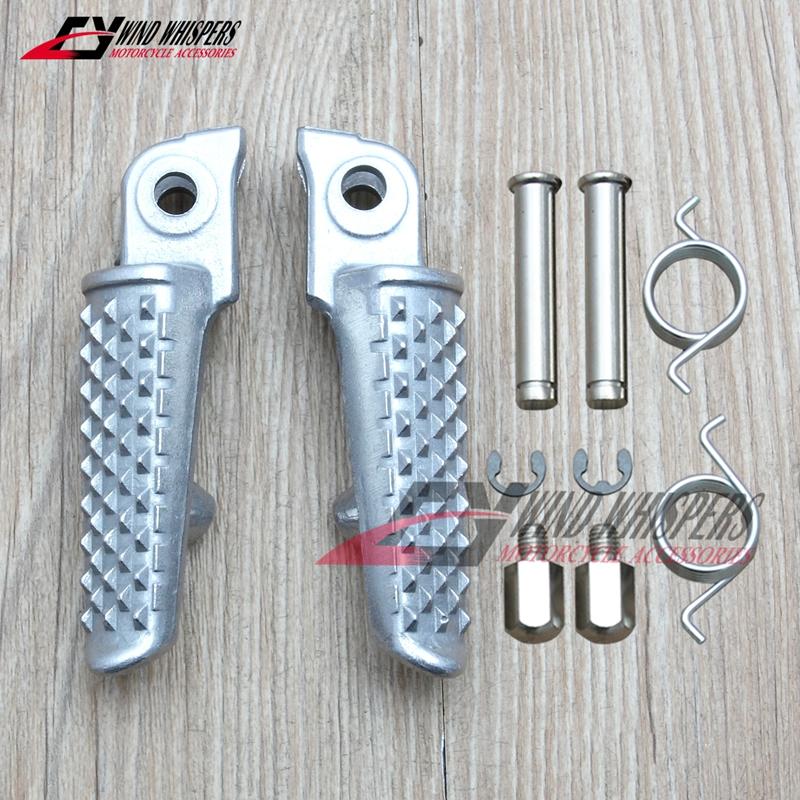 

Motorcycle Front Rear Footrests Foot pegs For Honda CBR 600 RR CBR600 F4 F4i F5 CBR900 CBR 925 954 CBR 1000 RR CBR1000 CB 1000 R Silver Front