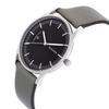 SKAGEN Holst Black Dial Men Olive Green Leather Watch Women's Quartz Watch Stainless Steel 30m 40mm date SKW6394