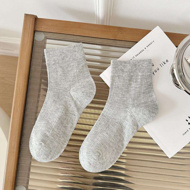 Female Summer Thin New Cotton Lovely Ballet Style Hollow Mesh Breathable Short Tube Socks