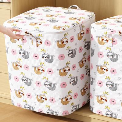 1 Pezzo Borsa Portatile Grande Capacità per Conservare Trapunte Orsetto Carino Fantasia a Quadri Organizzatore per Vestiti Borsa Perfetta per Trasloco Casa