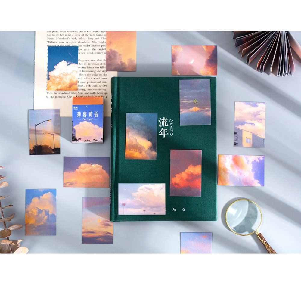 Lot de 200 Flocons pour Collage Design Rétro Mignon Washi Paysage Mignon Album Embellissement Vos Mini Autocollants pour Autocollants, Autocollants, Autocollants, Papier,