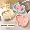 Heart Shape Soap Box Soap Dish Drainable Holder Waterproof Container Tray Bathroom Dormitory Accessories
