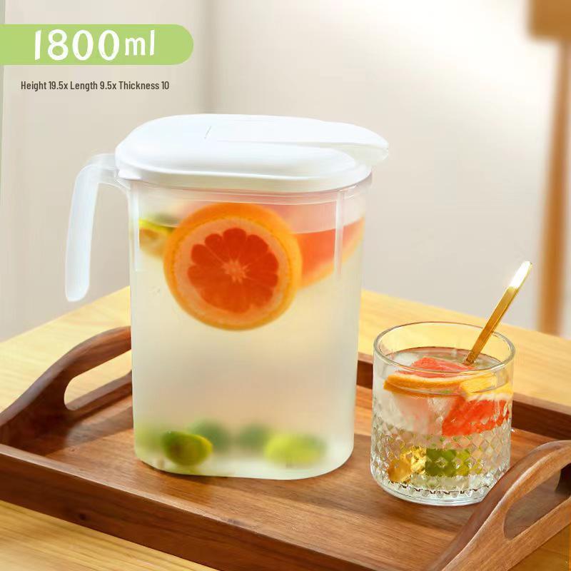 Velkoobjemová japonská plastová džbán na studenou vodu - Žáruvzdorný, těsnící lednicová konvice na džus
