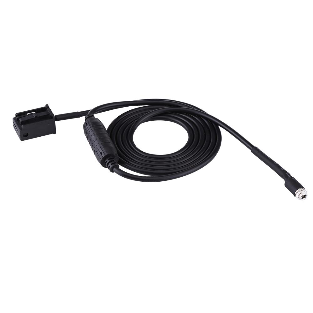 Car Black Female Auxiliary Adapter Cable For BMW E85 E86 Z4 CD X3 E83 12 Pin Line For Ipod