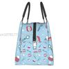 Teeth And Braces Insulated Lunch Tote Bag for Women Tooth Resuable Cooler Thermal Bento Box Work Travel Lunchbag