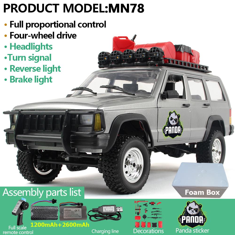 AAYD1 MN78 1:12 RC Car MN Model RTR Version RC Car 4WD 280 Motor Professional Off-Road RC 2.4G Remote Control Car For Boys Gifts