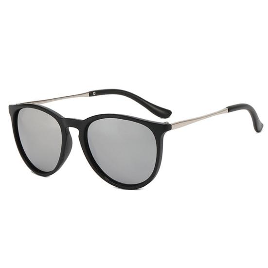 Adult Sunglasses Round Large Frame Ultra-light Classic Anti-slip Sun-resistant Clear Lens Anti-UV Women Men Unisex Sunglasses for Outdoor