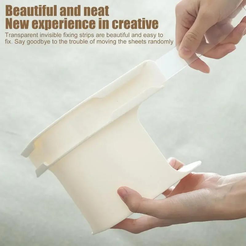 4pcs Multifunctional Fixing Clip of Household Invisible Bedsheet Bed Cover Fixer Safety Needleless Bedsheet Anti-displacement