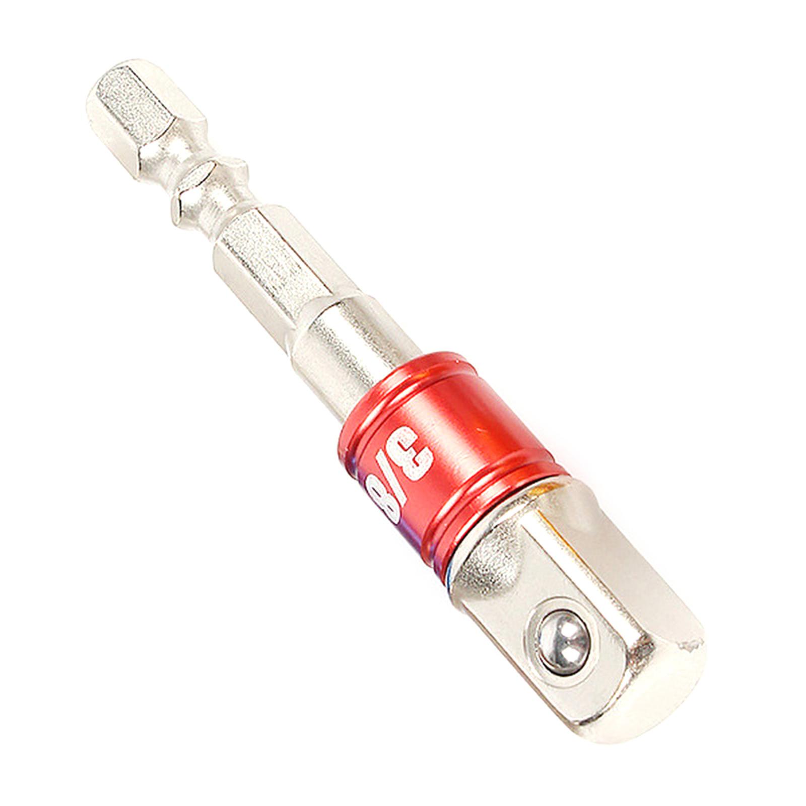 

1/4 дюйма 3/8 дюйма 1/2 дюйма Ударная головка для бит с квадратным гнездом Адаптер для удлинителя сверла Шестигранный хвостовик Сверла Адаптер для удлинителя красный