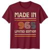 Made In 1965 Limited Edition Unisexs T Shirt 61st Birthday Gift