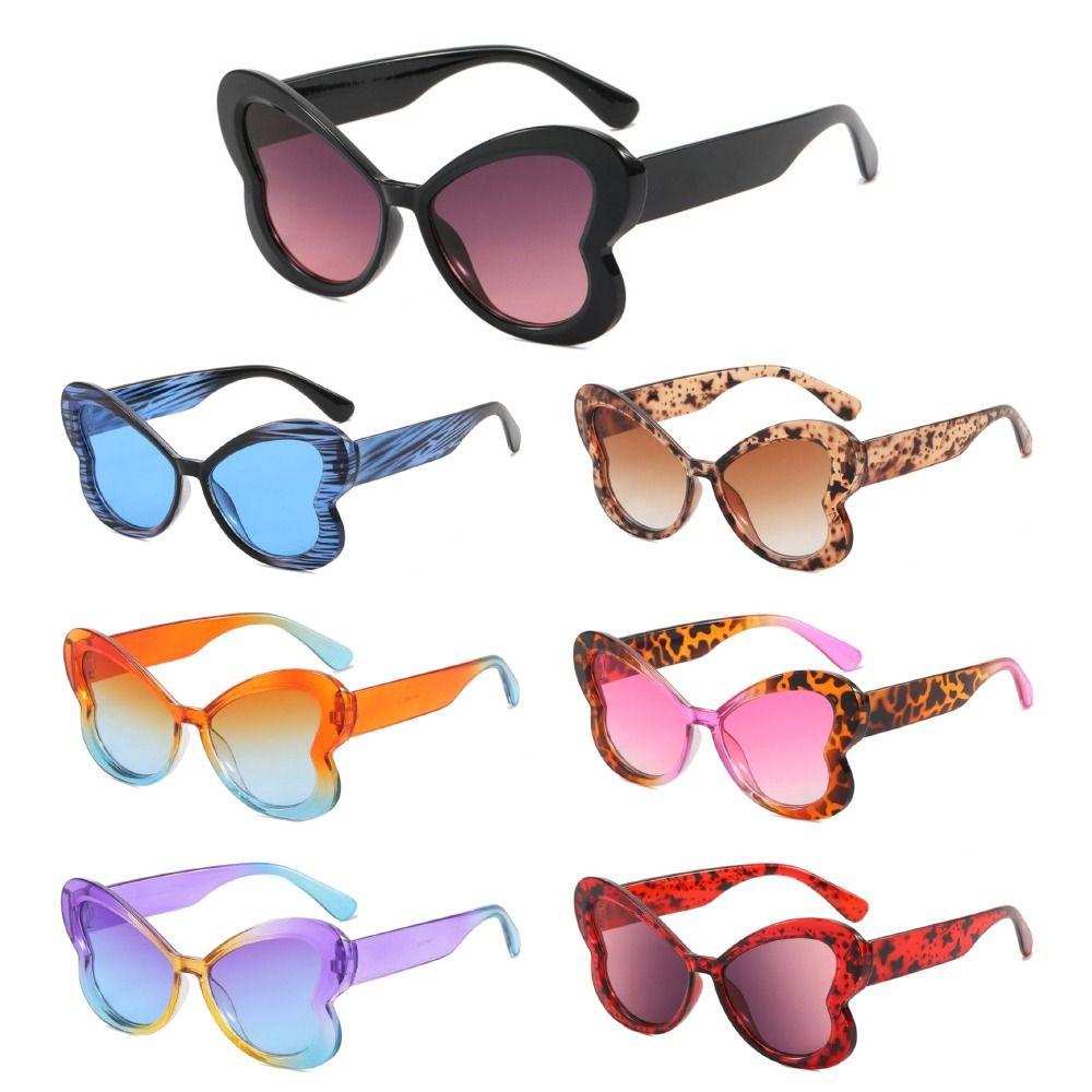 Trendy Candy Color Butterfly Sunglasses Colorful Uv400 Women'S Cat Eye Sun Glasses Gradient Shades