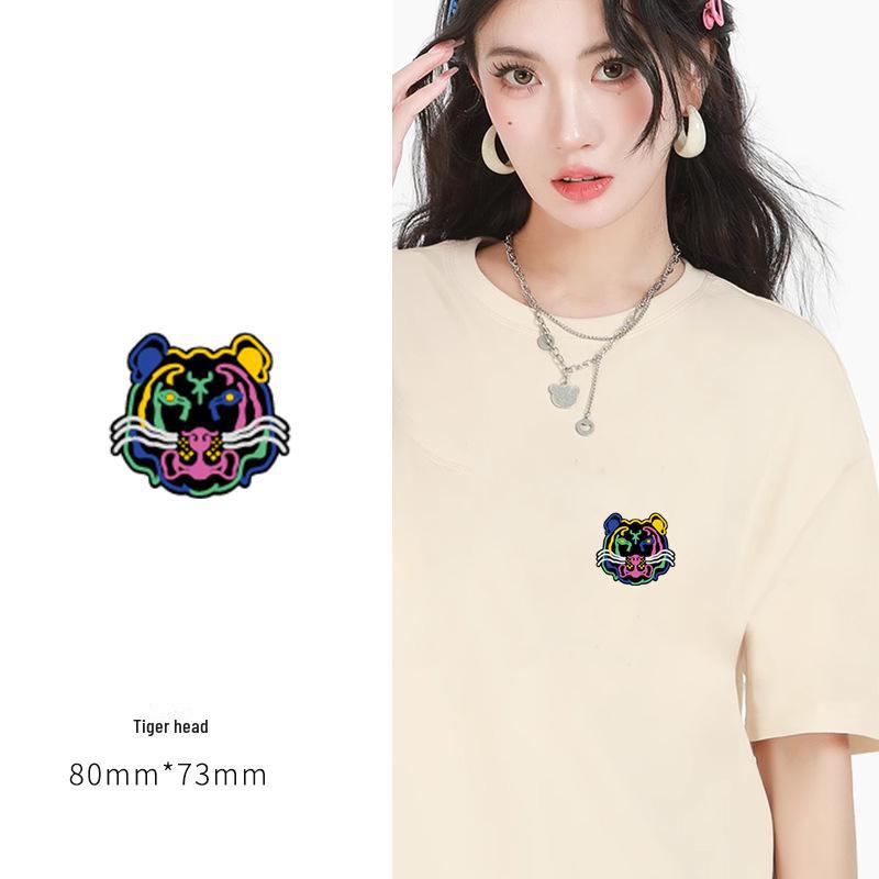 New Heat Transfer Stickers: Decorative Patterns for Couple's T-Shirts