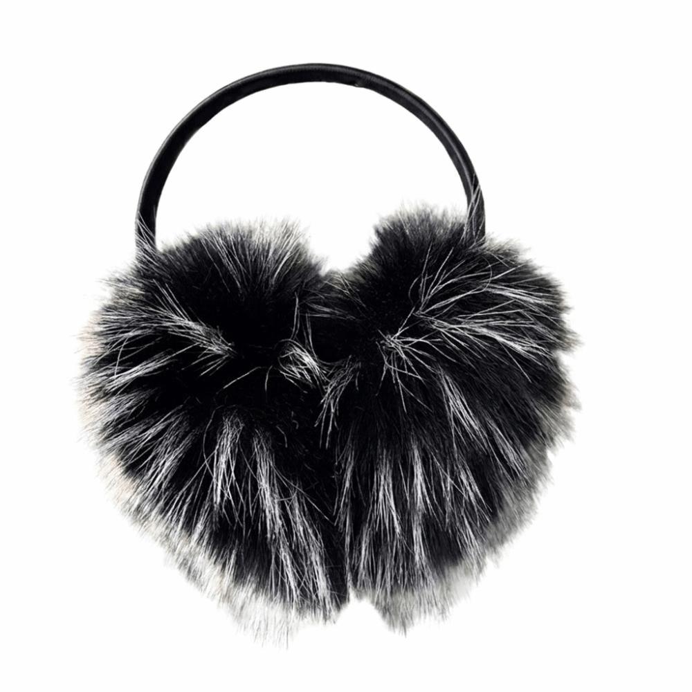 Solid Color Winter Earmuffs Ear Cap Ear Mask Cute Faux Fur Plush Earmuffs  Men