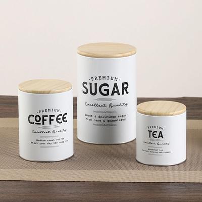 3 Parça Çiftlik Evi Tezgah Üstü Mutfak Saklama Kabı Seti, Rustik Büyük Kahve Kavanozu Seti için