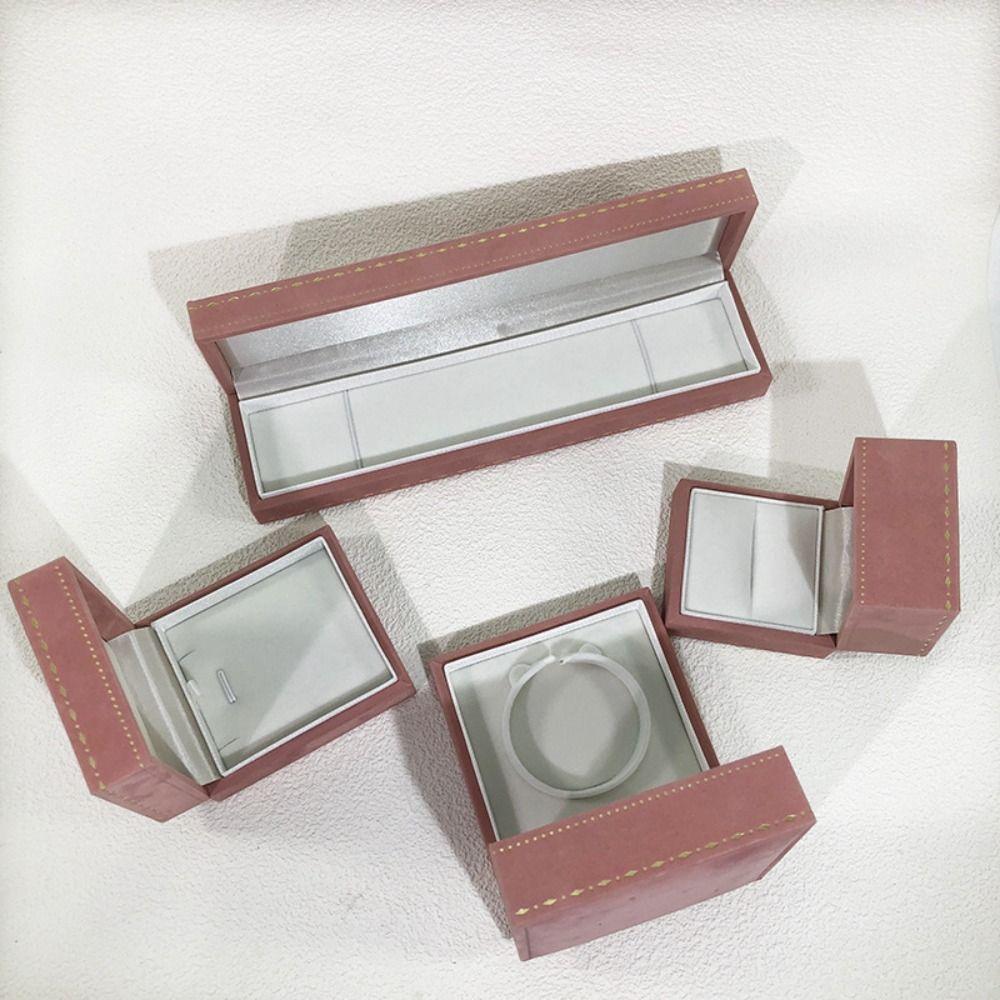 Purfle Small Jewelry Box Luxury Flannel Bracelets Box  Ring/necklace/bracelet Storage