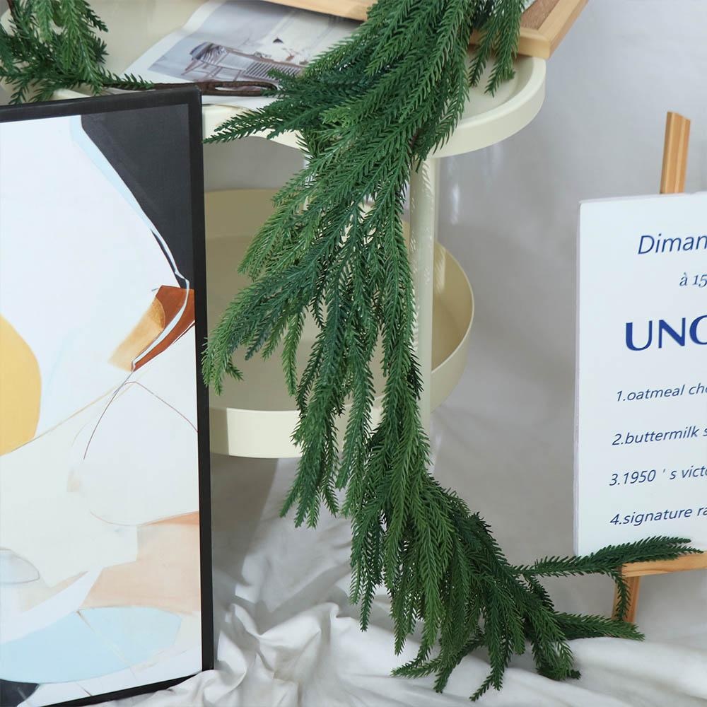 Pine Needles Realisticl Green Garland Real Touch Artificial Pine Tree Decor  Winter Decor