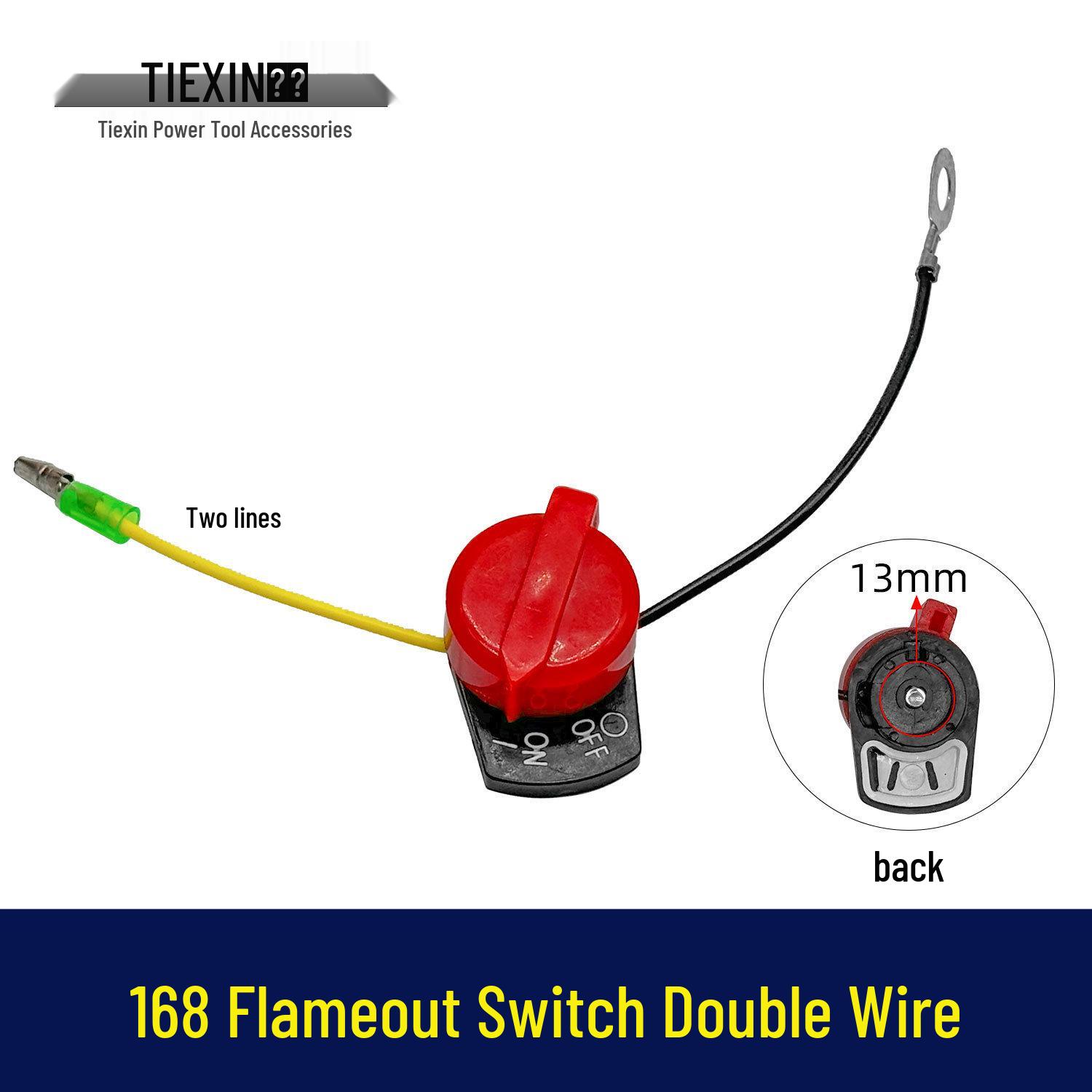 Gasoline Engine Water Pump Flameout Switch, Two-Wire Control, Model 168, Part 00571