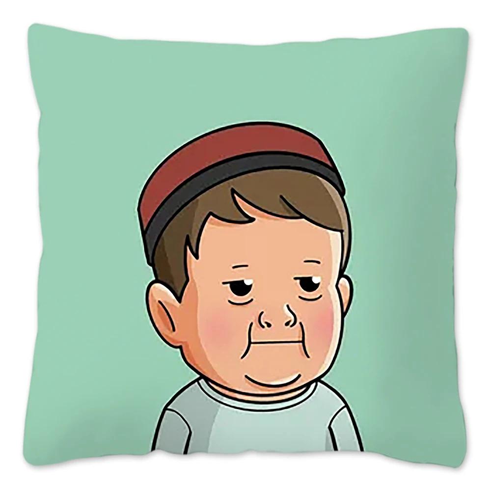 Hasbulla Hasbullah Meme Pillow Case Home Decoration Cushion Cover 45x45cm 40x40cm 50x50cm Throw Pillow Cover Housses De Coussin