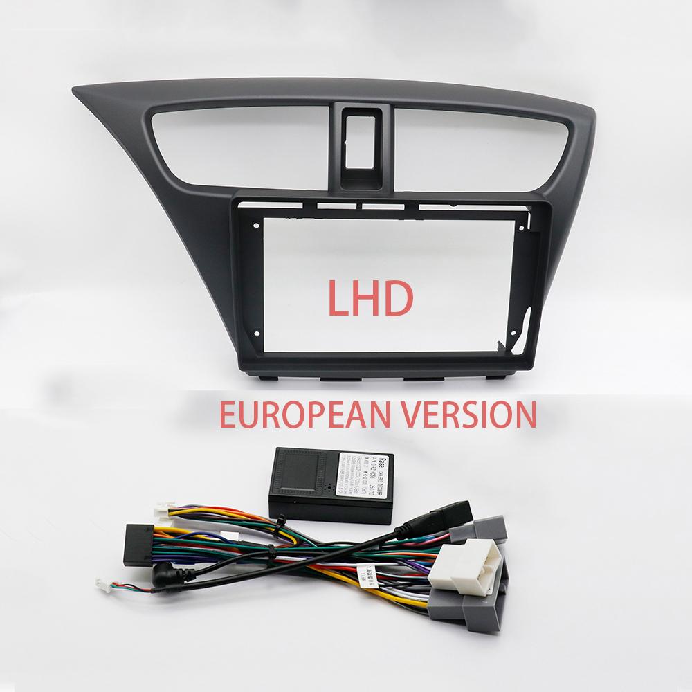 9 Zoll Für Honda Civic Hatchback 2012 Auto Radioblende Adapter Canbus Box Android Radio Armaturenbrett Einbau Panel Kit